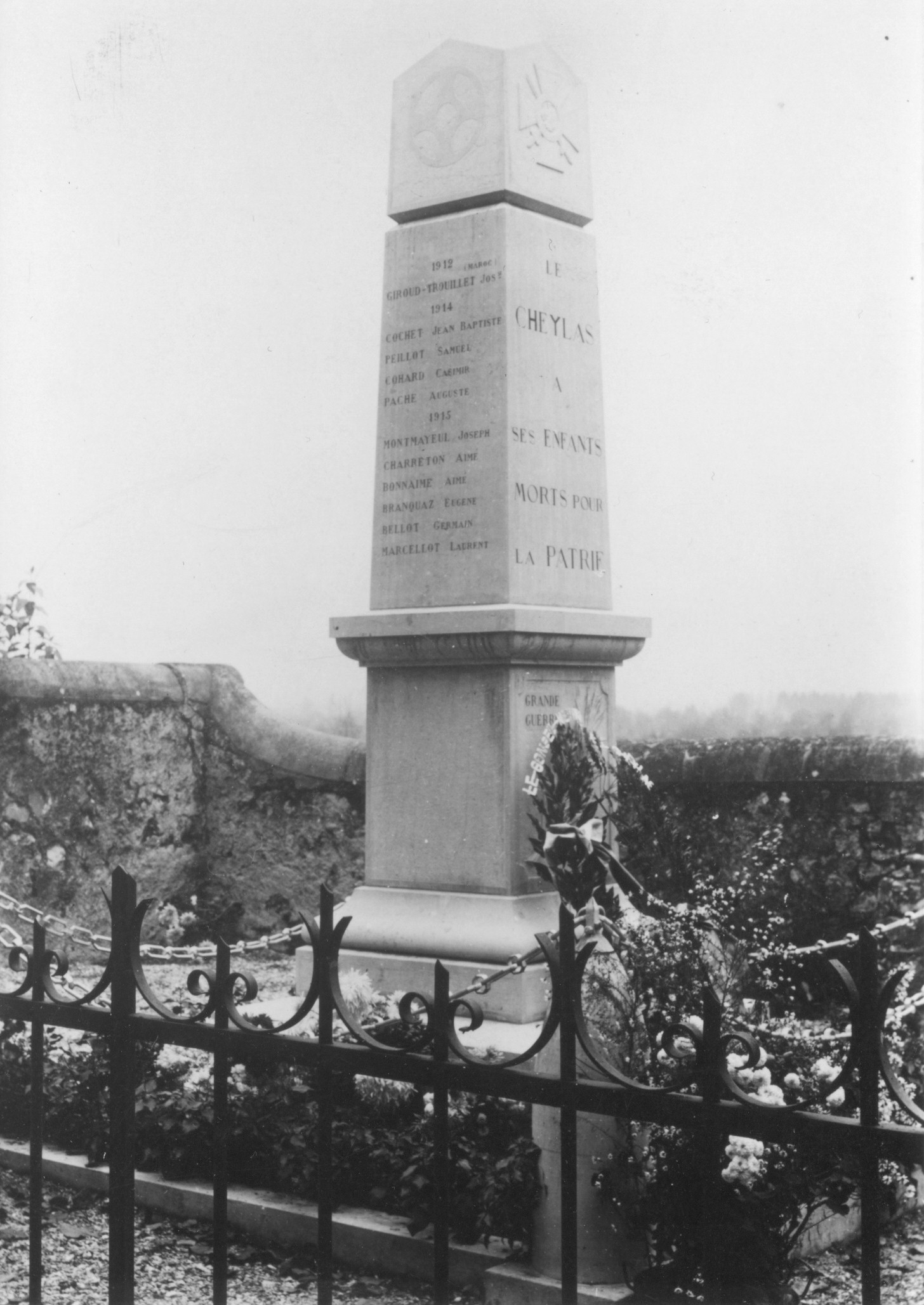 le monument en 1923